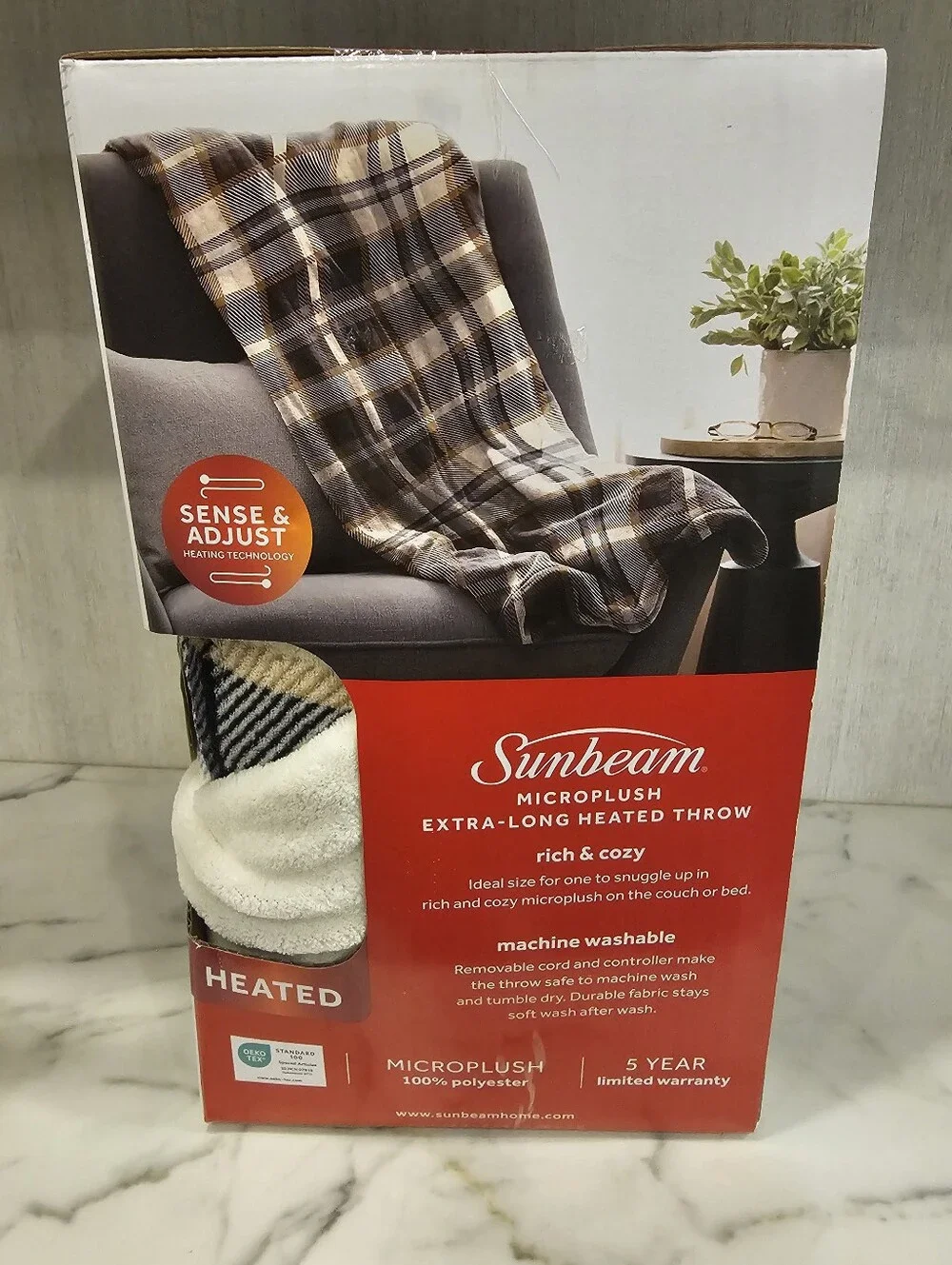 Sunbeam Heated Throw Blanket